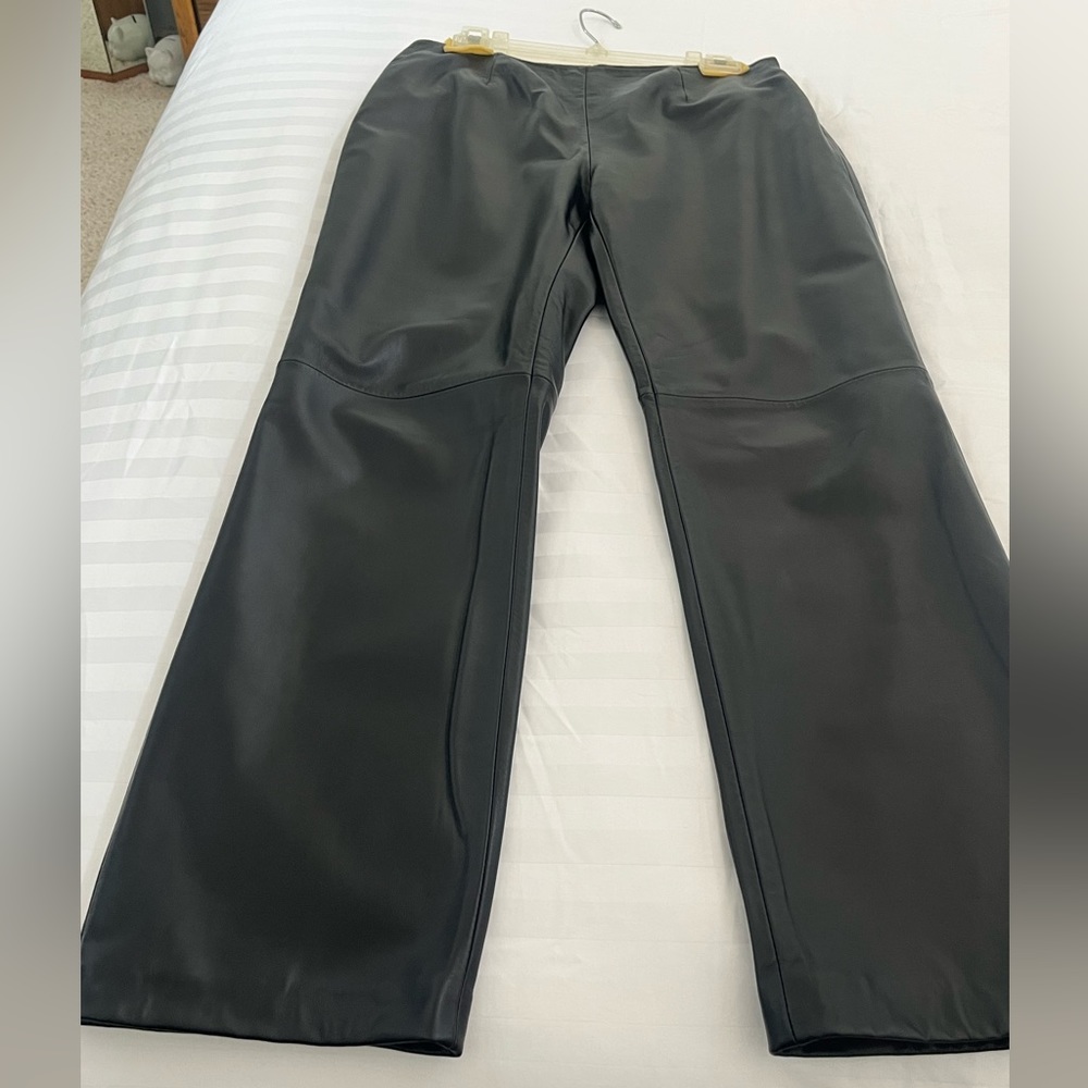 Women's Apt. 9 100% Lambskin Leather Pants Size 8